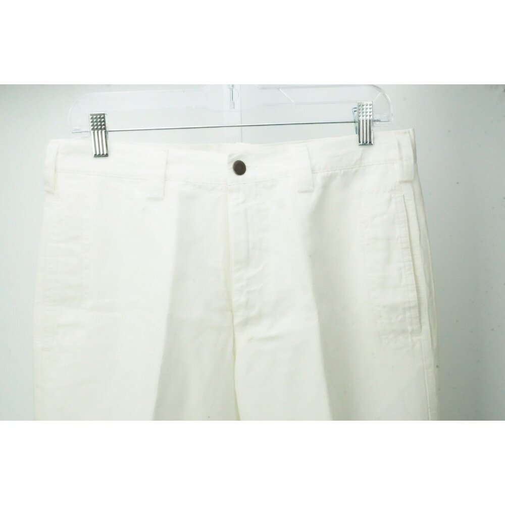 Rota Ponza White Cotton Linen Blend Chino Pants Trousers 48 EU Brand NEW